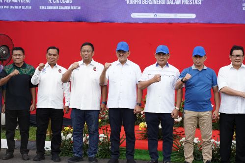 Sekda Edward Candra Lepas 292 ASN Pemprov Sumsel untuk Berlaga di Porprov Korpri 2025