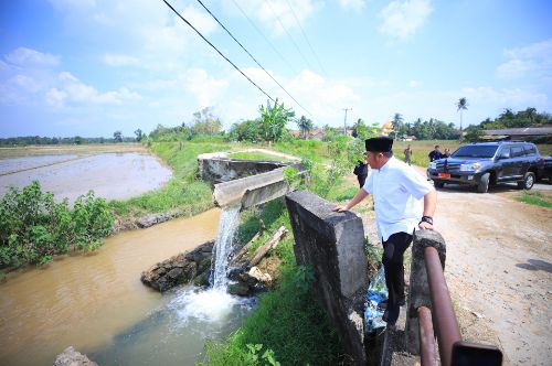 Temukan Irigasi Putus di OKU Timur, Gubernur Herman Deru Tindak Cepat Video Call Kepala BBWS Sumatera VIII