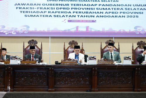 Pemprov Sumsel Jawab Fraksi DPRD: Siap Optimalkan Pendapatan dan Pelayanan Publik 2025