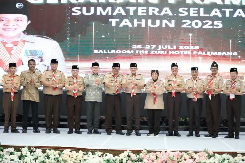 Sekda Sumsel Edward Candra Buka Rakerda Pramuka 2025, Tekankan Pentingnya Kolaborasi dan Nilai Moral