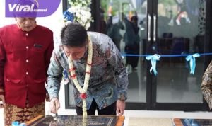 Gubernur Herman Deru Resmikan Kantor Desa Kerta Mukti Dibangun Secara Swadaya Oleh Masyarakat