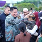 Hadiri HUT ke-40 Desa Gedung Rejo, Gubernur Herman Deru Ajak Warga Lakukan Evaluasi Pembangunan