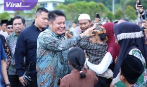 Hadiri HUT ke-40 Desa Gedung Rejo, Gubernur Herman Deru Ajak Warga Lakukan Evaluasi Pembangunan