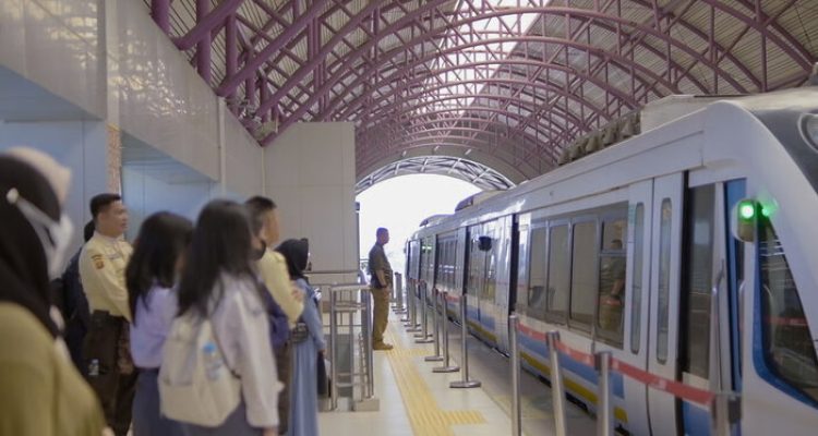 LRT Sumsel, Layanan Konektivitas Transportasi di Kota Palembang. Foto: viralsumsel.com