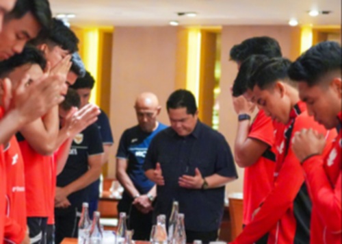 Erick Thohir: Jangan Kendur! Garuda Muda Harus Fokus 90 Menit Lawan Vietnam