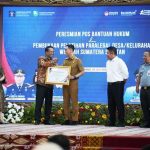 Bupati Muchendi Terima Penghargaan dari Kemenkum RI, OKI Jadi Teladan Nasional dalam Pemerataan Akses Hukum