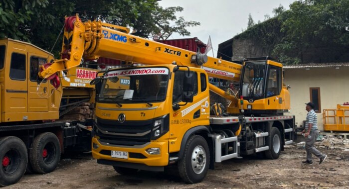 PT Asanindo Hadirkan Crane XCMG 8-Ton Pertama di Indonesia untuk Dukung Pembangunan Nasional. Foto: viralsumsel.com