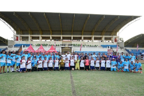 Laga Persahabatan Oldstar Persila vs Allstar Persipra Berakhir Imbang 3-3, Wawako Franky: Sepak Bola Perekat Silaturahmi!