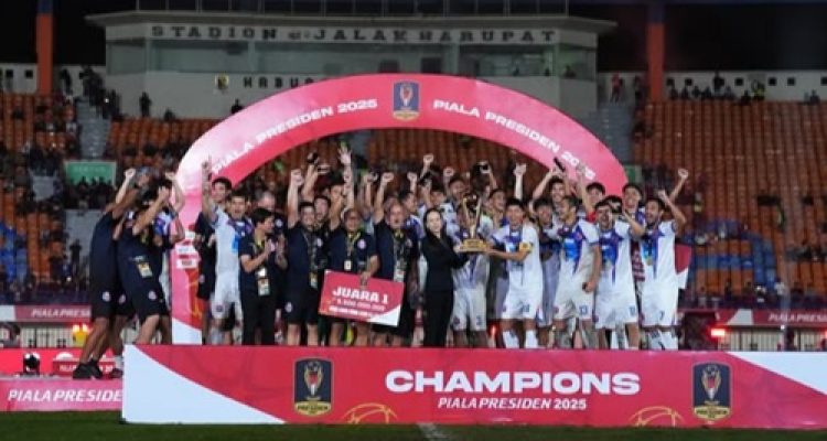Port FC Taklukkan Oxford United, Angkat Trofi Piala Presiden 2025 di Bandung