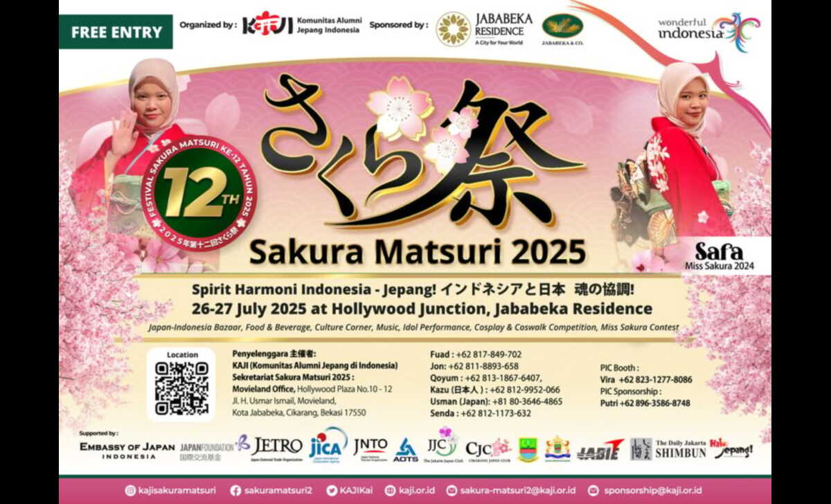 Sakura Matsuri ke-12- Menyatukan Budaya Jepang dan Indonesia dalam Semarak Festival Tahunan. Foto: Viralsumsel.com