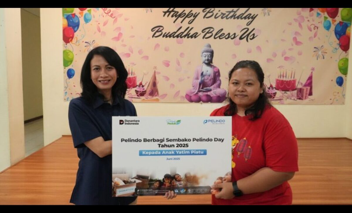 Senyum Anak Negeri- Pelindo Solusi Logistik Hadirkan Kebahagiaan di Panti Asuhan Jelang Momen Pelindo Day 2025. foto: viralsumsel.com