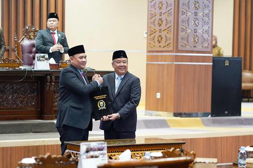 RPJMD 2025-2029 Jadi Arah Baru Pembangunan Sumsel, Wagub Sampaikan Jawaban Gubernur