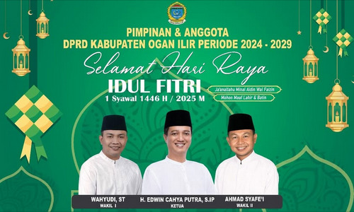 Ketua DPRD Ogan Ilir Ucapkan Selamat Idul Fitri 1446 H: Mari Buka Lembaran Baru dengan Hati yang Bersih