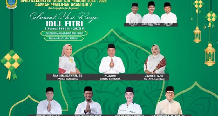 Rani Susilawati Anggota DPRD Ogan Ilir Sapa Warga Dapil V: “Selamat Idul Fitri, Mari Kembali ke Fitrah dan Perkuat Persaudaraan”