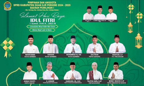 Royatuddin Sampaikan Ucapan Idul Fitri untuk Warga Dapil I Ogan Ilir: “Mari Kita Saling Memaafkan dan Membangun Bersama”