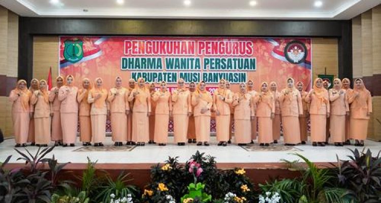 Pengurus DWP Kabupaten Muba 2024-2029 Resmi Dikukuhkan, Dorong Perempuan Mandiri dan Berkarya