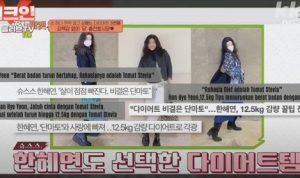 Camilan Sehat Selebriti Korea. Foto : viralsumsel.com