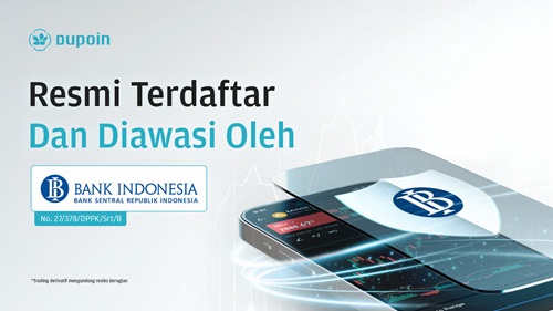Dupoin Resmi Terdaftar di Bank Indonesia sebagai Pelaku Derivatif PUVA, Perkuat Legalitas dan Kepercayaan Publik