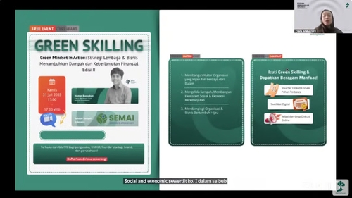 Webinar Green Skilling #22 Sukses Dorong Kolaborasi Pendidikan dan Lingkungan. Foto : viralsumsel.com