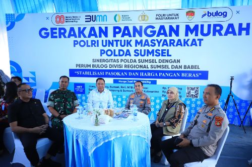 Wagub Cik Ujang Puji Sinergi Polda Sumsel dan Bulog Wujudkan Pangan Murah untuk Warga