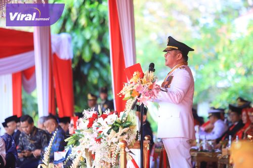 Gubernur Herman Deru Jadi Irup HUT ke-80 RI, Gaungkan Semangat Juang dan Kebanggaan Budaya Sumsel