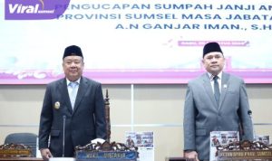 Wagub Cik Ujang Hadiri Paripurna PAW DPRD Sumsel, Ganjar Iman Resmi Dilantik Gantikan Samsul Bahri