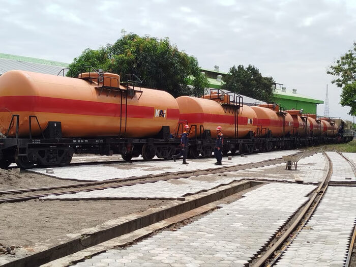 KAI Divre III Palembang Tambah Armada 6 Gerbong Ketel. Foto: viralsumsel.com