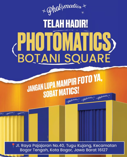 Kabar Gembira! Photomatics Resmi Hadir di Botani Mall Bogor. Foto: viralsumsel.com
