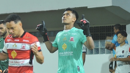 Miswar Saputra, Benteng Kokoh Madura United yang Gagalkan Ambisi Persita
