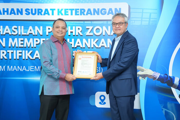 PT Pertamina Hulu Rokan (PHR) Zona Rokan meraih Sertifikasi Sistem Manajemen Terintegrasi dari PT SUCOFINDO (PERSERO). Foto: viralsumsel.com