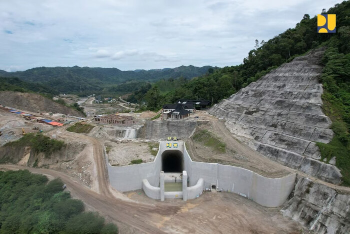Pembangunan Bendungan Bulango Ulu di Kabupaten Bone Bolango, Provinsi Gorontalo. Foto: viralsumsel.com