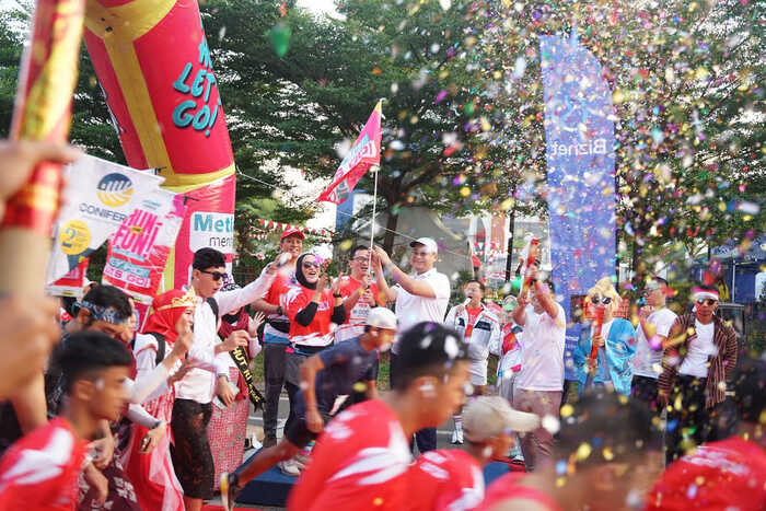 Semarakan HUT RI Ke-80 Seribu Peserta Sukseskan Run for Fun 5K. Foto : viralsumsel.com