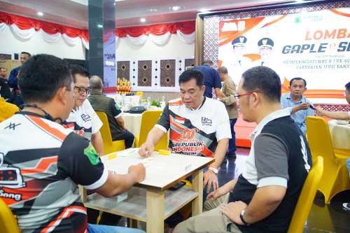 Lomba Gaple dan Song di Muba Turut Meriahkan HUT RI ke 80 , Bupati : "Walaupun Beladas Tapi tetap Menjunjung Sportivitas"