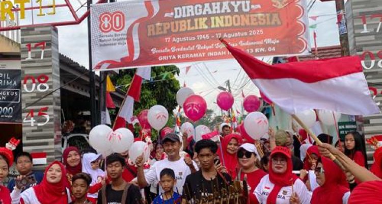 Semarak Kemerdekaan di Griya Keramat Indah 3: Jalan Santai hingga Aneka Lomba Meriahkan HUT RI ke-80