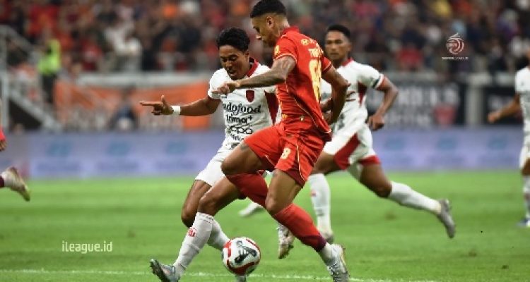 Persija Jakarta Tahan Imbang Bali United, Bruno Tubarao Cetak Gol Perdana