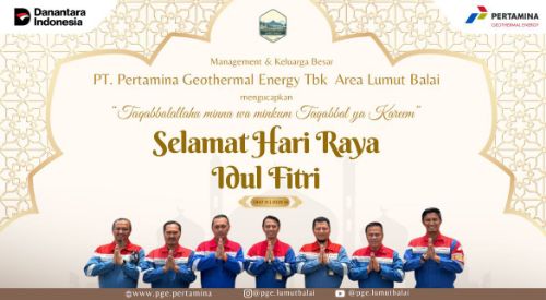 PT Pertamina Geothermal Energy Area Lumut Balai Sampaikan Ucapan Idul Fitri 1447 H, Tekankan Nilai Kebersamaan dan Keikhlasan