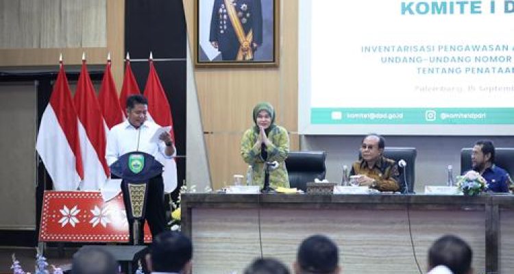 Gubernur Herman Deru Paparkan Potensi Sumsel di Hadapan Komite I DPD RI: Ekonomi Tumbuh, Pemekaran Daerah Jadi Fokus