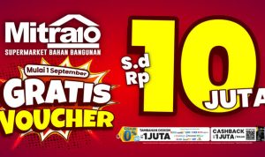 Mitra10 Bagi Voucher Gratis Hingga Rp 10 Juta, Bikin Renovasi Murah. Foto : viralsumsel.com