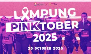 Pinktober Run 2025 - Event Galang Dana Kanker Payudara di Lampung. Foto: viralsumsel.com