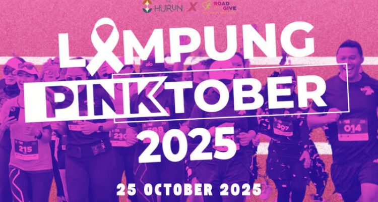 Pinktober Run 2025 - Event Galang Dana Kanker Payudara di Lampung. Foto: viralsumsel.com