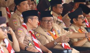 2.000 Pramuka Padati Cadika Palembang, Ratu Dewa Tegaskan Ekstrakurikuler Wajib di Sekolah!