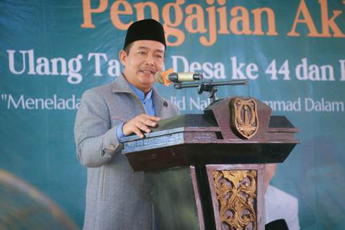 Sholawat Bergema di Sungai Lilin, Wabup Kyai Rohman Hadiri Pengajian Akbar Maulid Nabi & HUT Desa Berlian Makmur ke-44