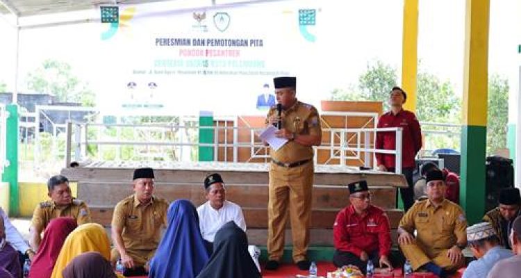 Sekda Resmikan Ponpes Cendekia, Pemkot Palembang Siap Sumbang Tanah untuk Masjid