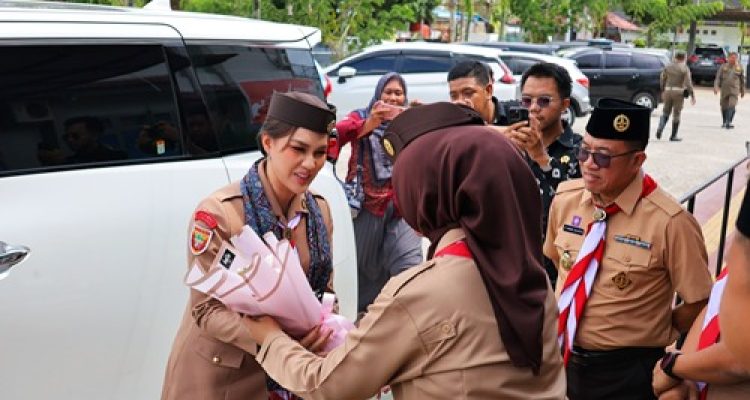Putri Azizah Lantik dan Resmikan Gerakan Pramuka Lapas Kelas I Palembang Gugus Depan