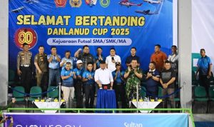 Danlanud SMH Bersama Forkopimda Sumsel Resmi Buka Kejuaraan Futsal Danlanud Cup 2025