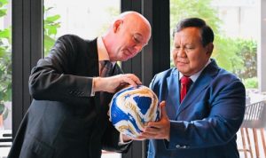 Prabowo Subianto dan Presiden FIFA Gianni Infantino Bahas Masa Depan Sepak Bola Indonesia di New York