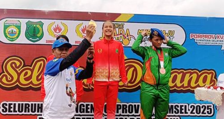 Atlet Putri Muba Sabet Emas dan Perak di Lomba Lari 200 Meter PORPROV Sumsel XV