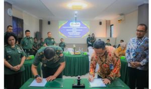 BRI Branch Office Jatinegara dan Sekolah Tinggi Hukum Militer Teken Kerja Sama: Perluas Akses Tabungan dan Pinjaman Briguna. Sumber : viralsumsel.com