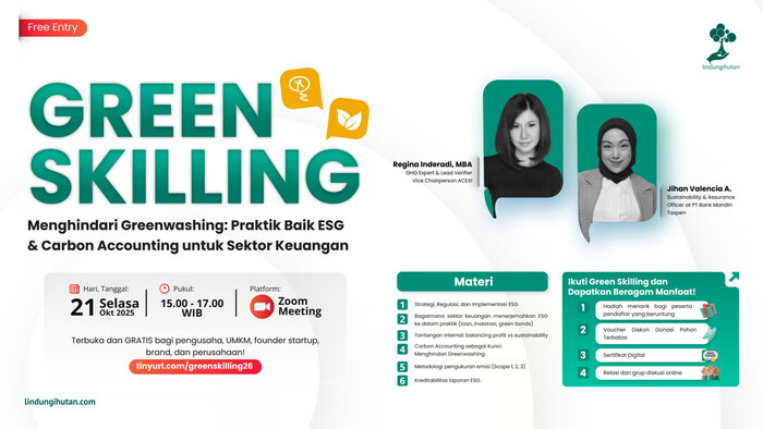 Green Skilling #26: Menghindari Greenwashing, Membangun Strategi ESG dan Carbon Accounting Kredibel. Foto : viralsumsel.com