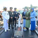 Komandan Lanud SMH Bersama Pangdam II/Swj dan Danlanal Palembang Gelar Ziarah Nasional Peringati HUT ke-80 TNI